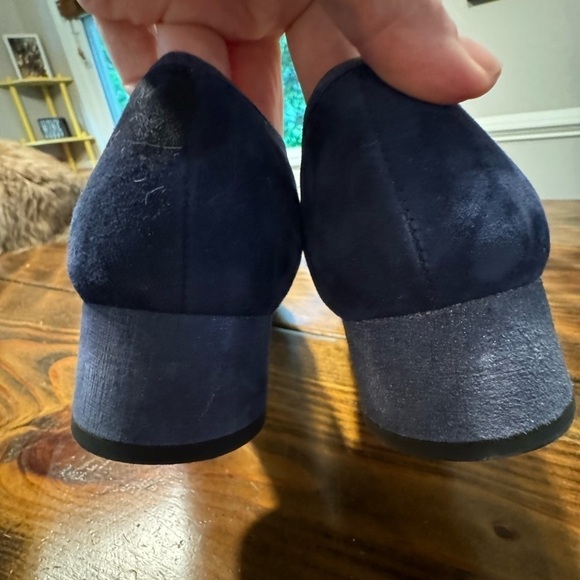 AMALFI by Rangoni navy suede blue round block heel NWOT size 11 - Picture 5 of 11